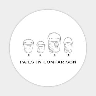 Pails in Comparison Magnet